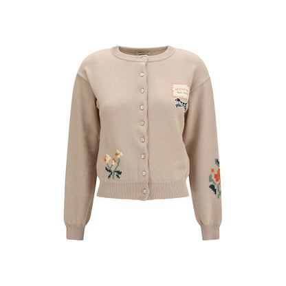 Beige Cotton Cardigan