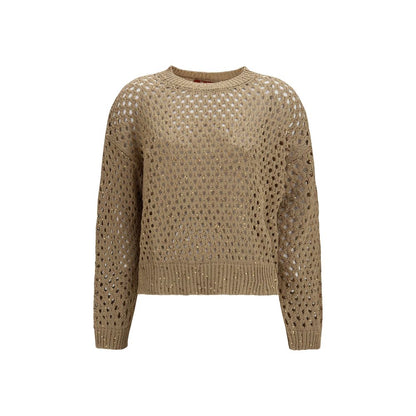 Beige Cotton Sweatshirt