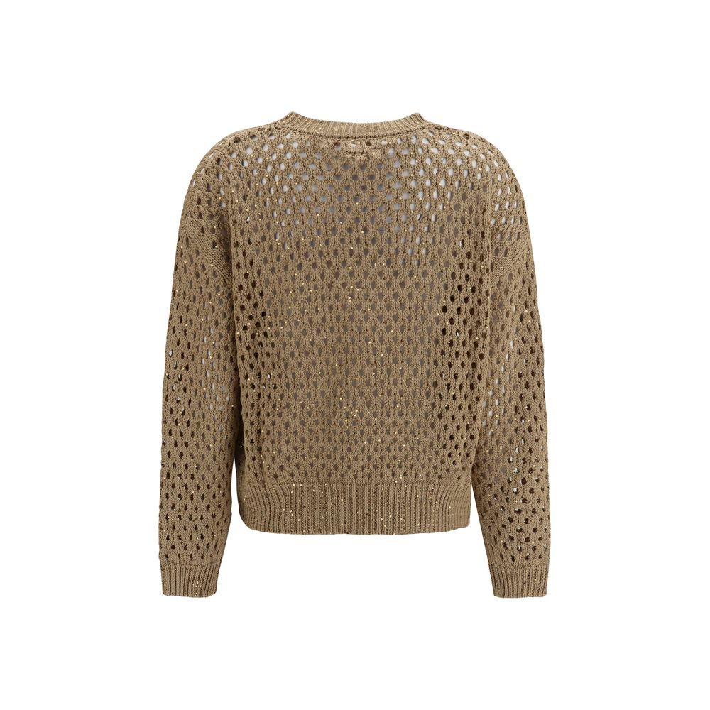 Beige Cotton Sweatshirt