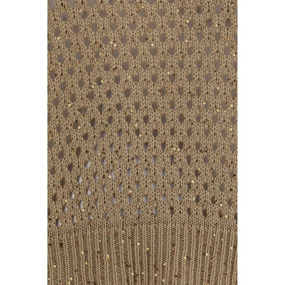 Beige Cotton Sweatshirt