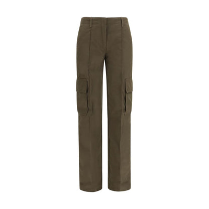 Bicolor Cotton Cargo Pants