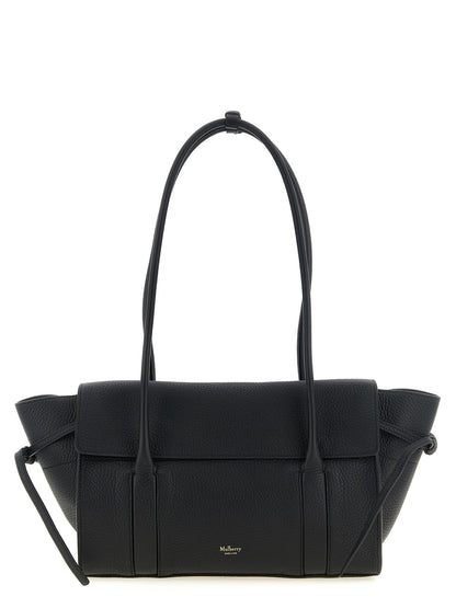 Black Calfskin Shoulder Bag