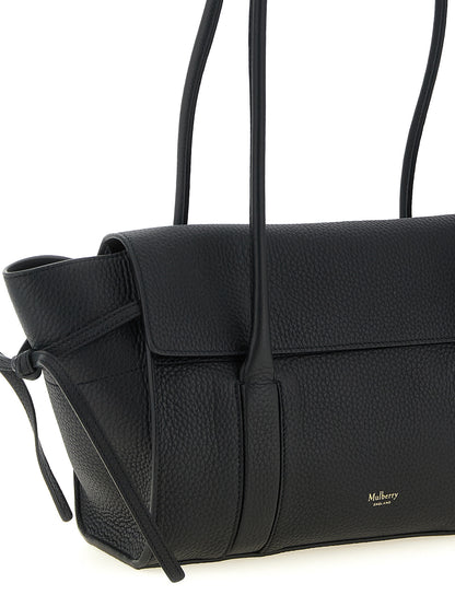 Black Calfskin Shoulder Bag