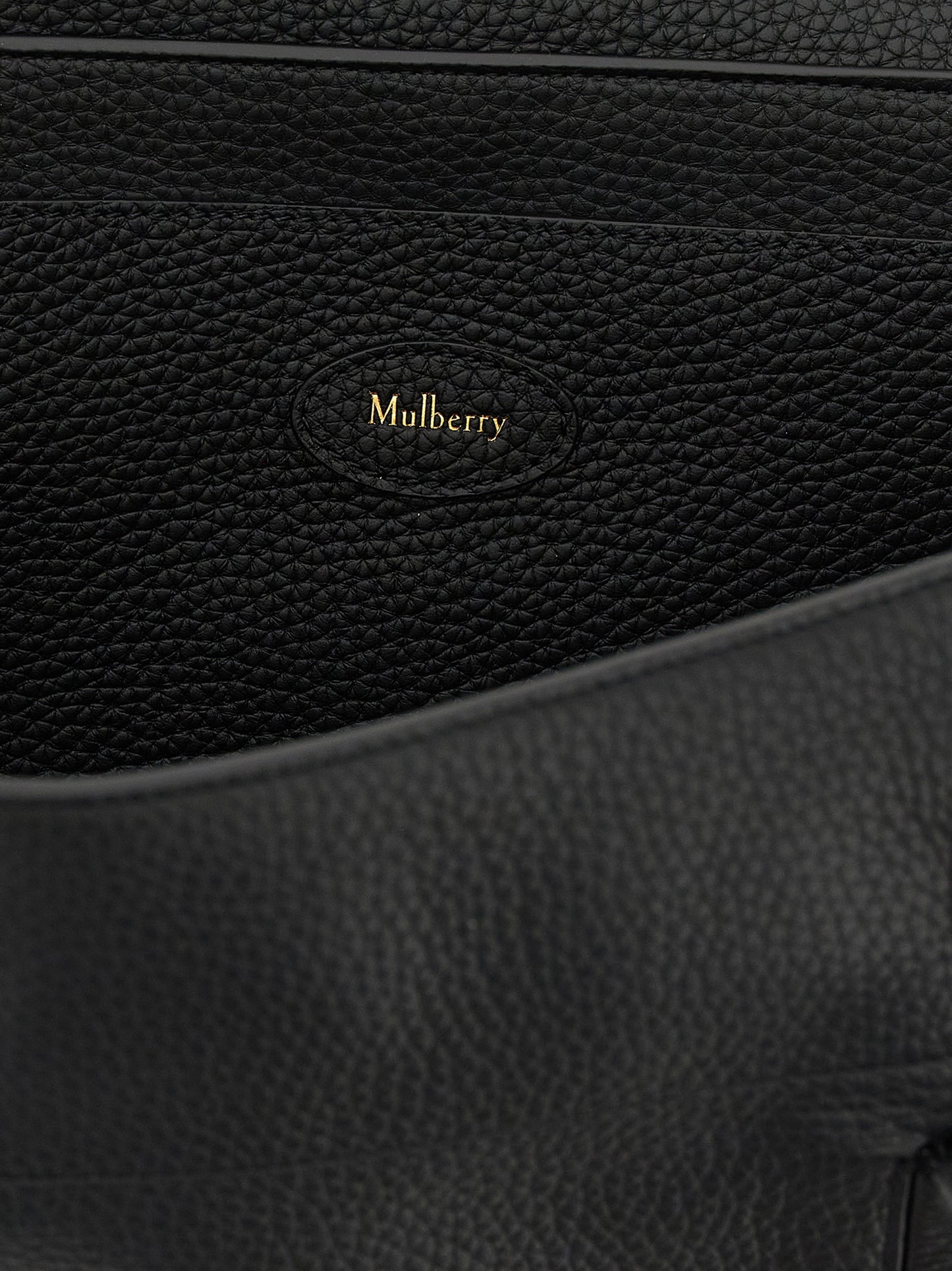 Black Calfskin Shoulder Bag