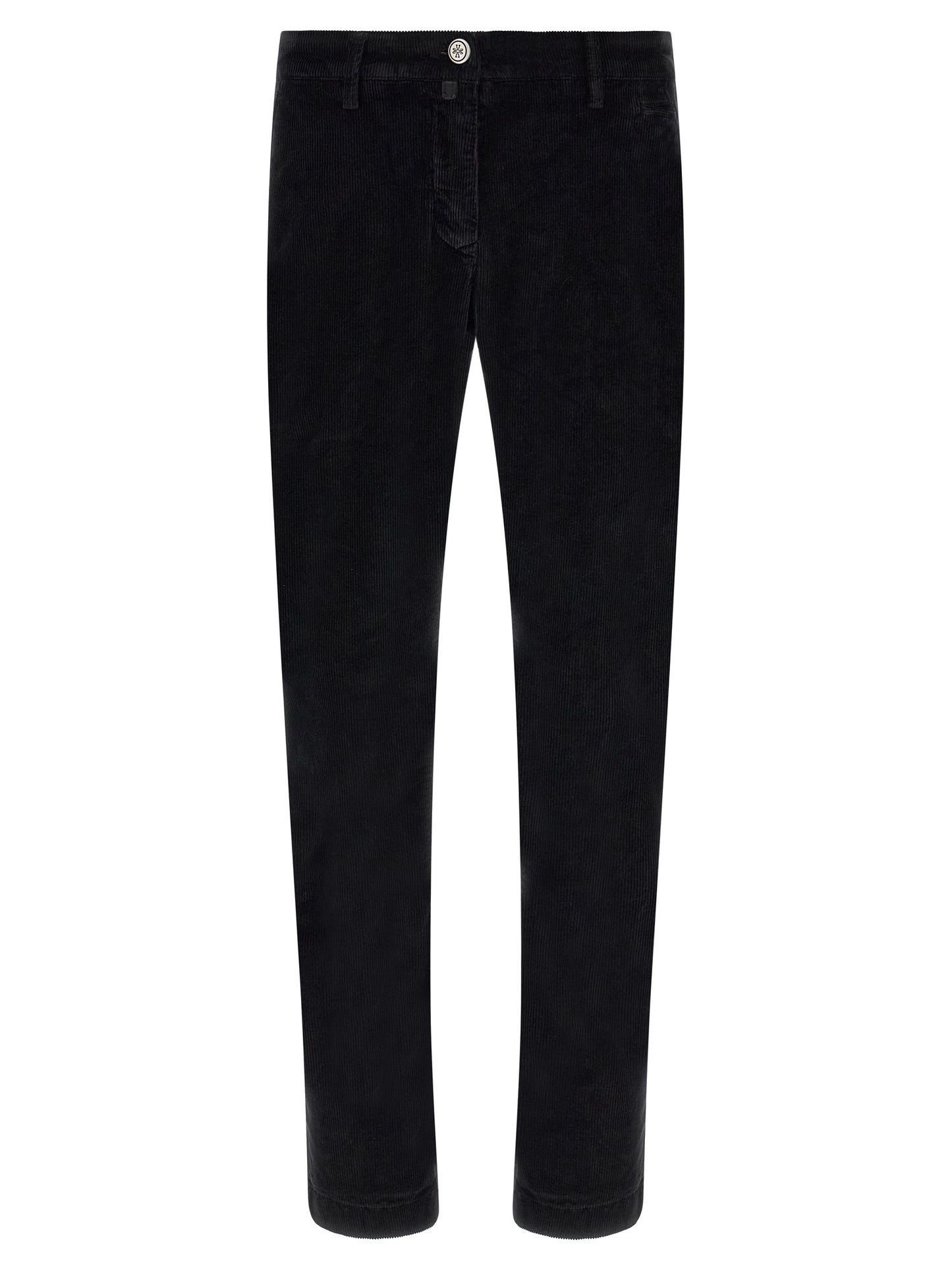 Black Cotton Chino Pants