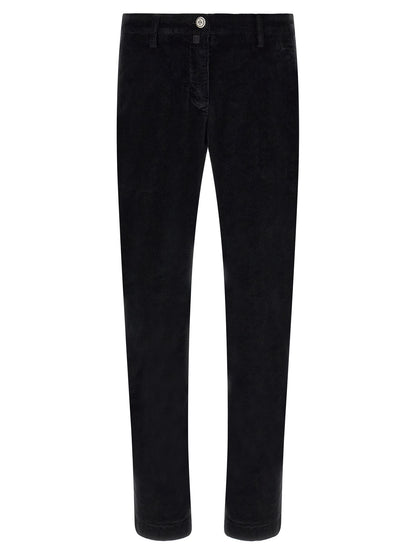 Black Cotton Chino Pants