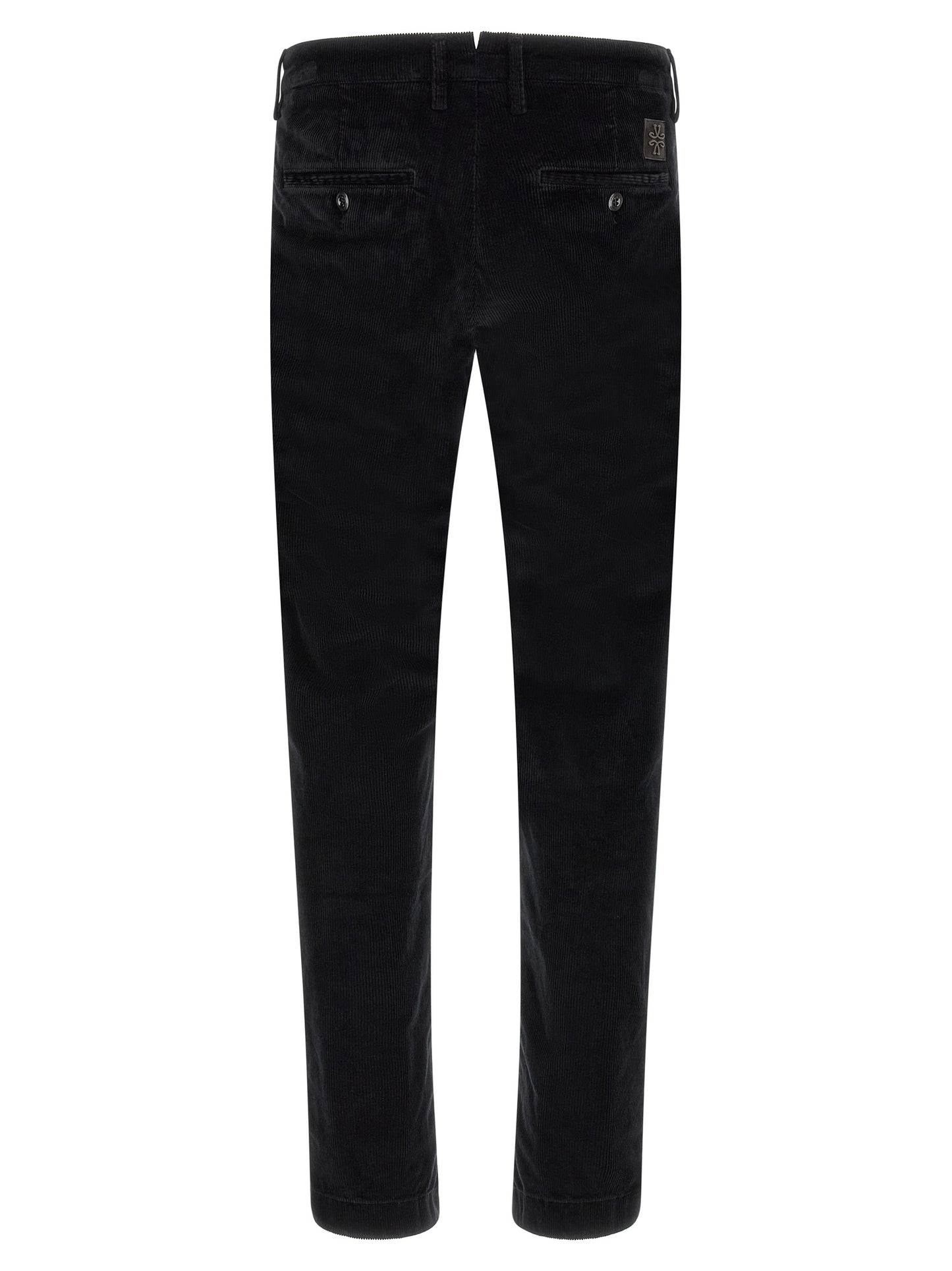 Black Cotton Chino Pants