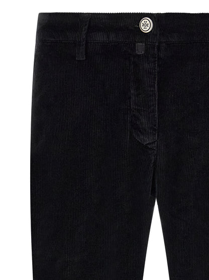 Black Cotton Chino Pants