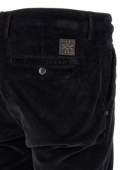 Black Cotton Chino Pants