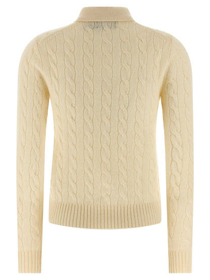 White Wool Polo Shirt