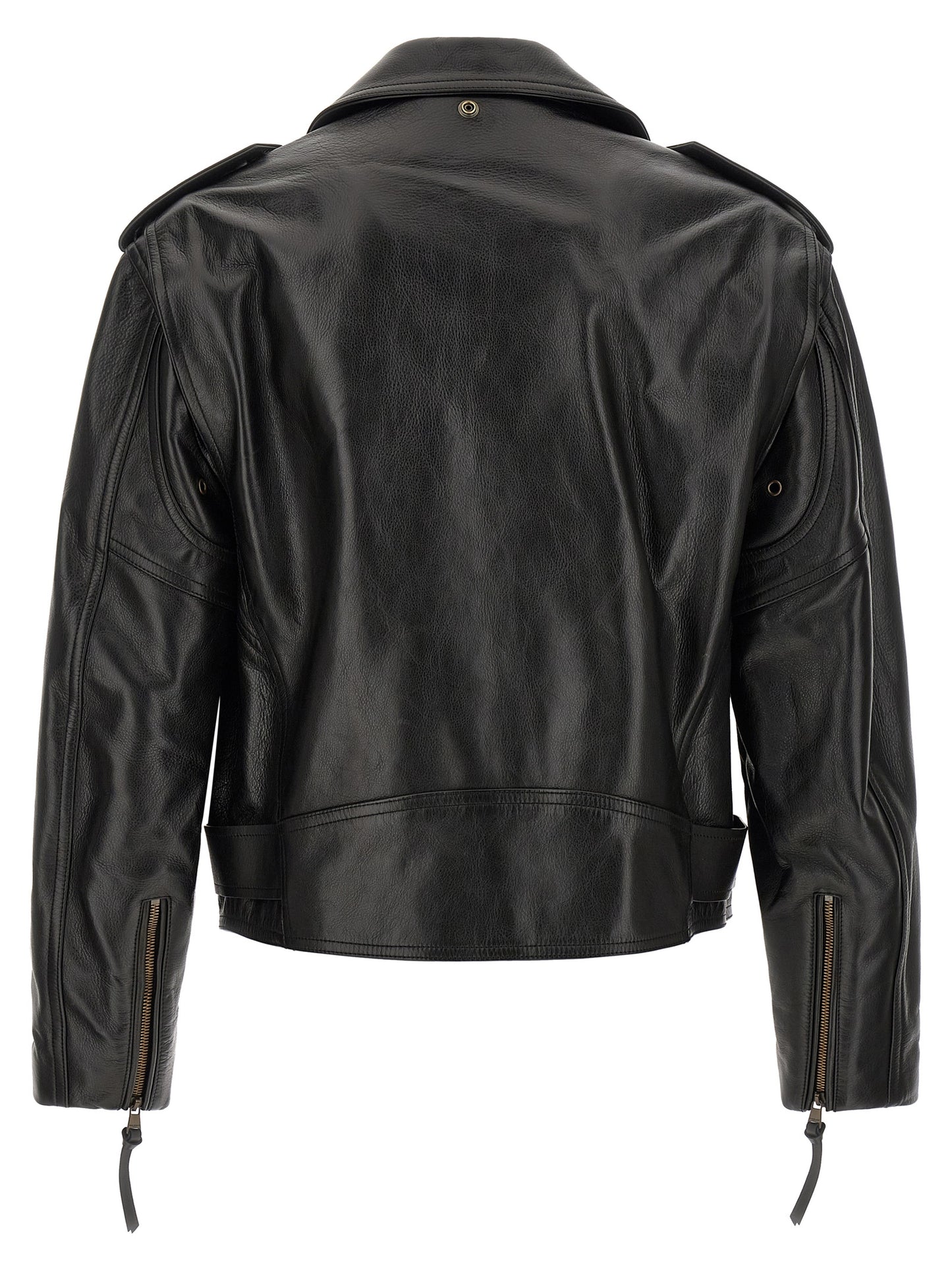 Black Calfskin Leather Jacket