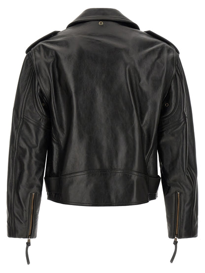 Black Calfskin Leather Jacket