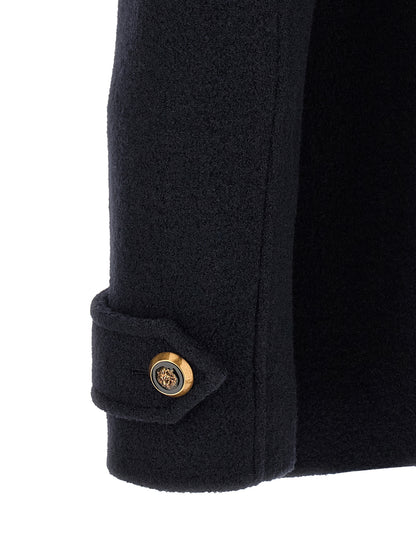 Blue Virgin Wool Coat