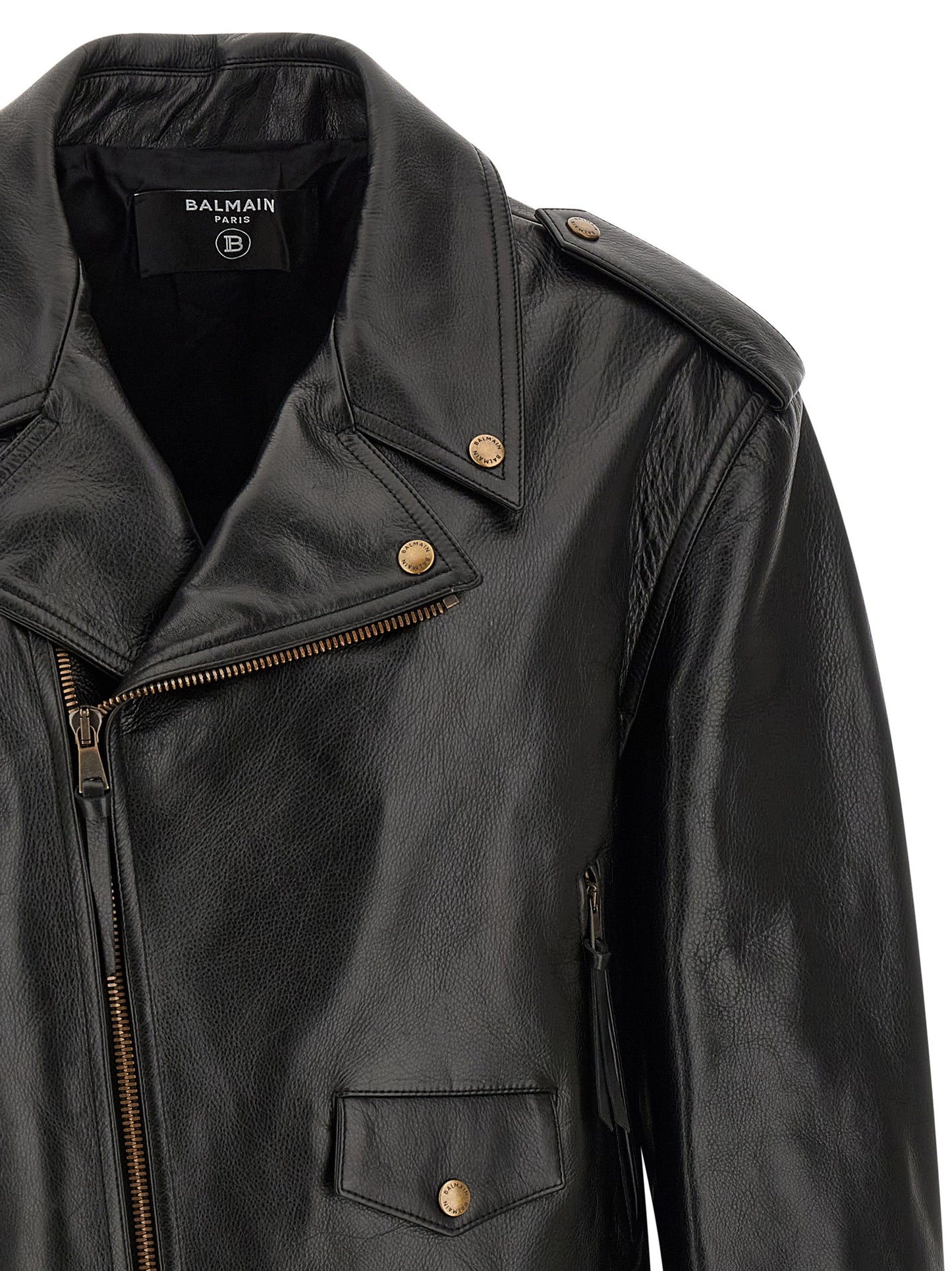 Black Calfskin Leather Jacket