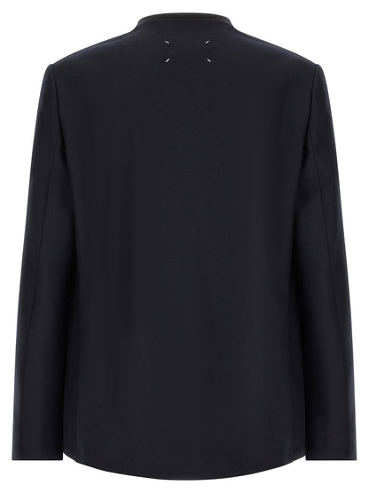 Blue Virgin Wool Blazer