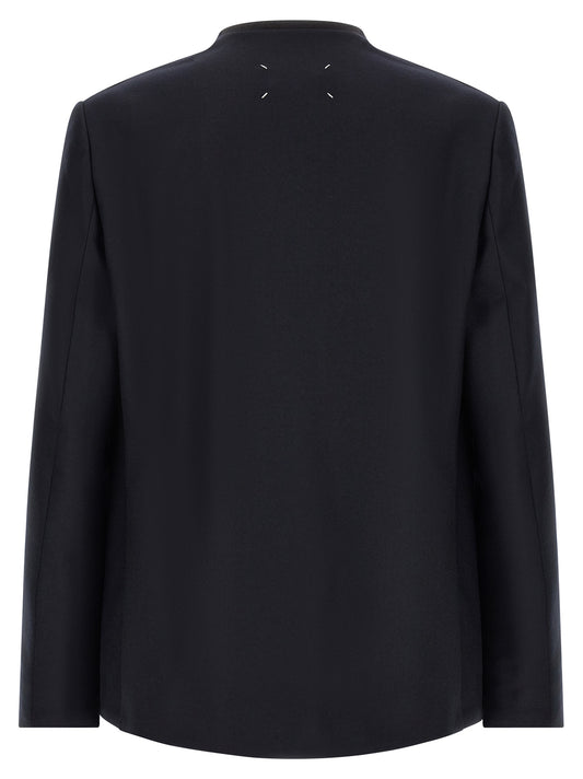 Blue Virgin Wool Blazer