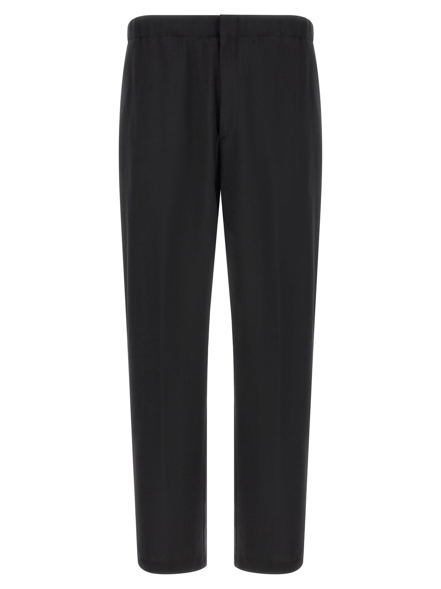 Black Virgin Wool Dress Pants