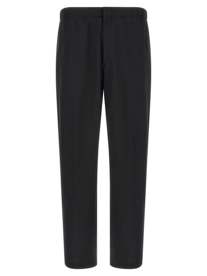 Black Virgin Wool Dress Pants