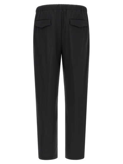 Black Virgin Wool Dress Pants
