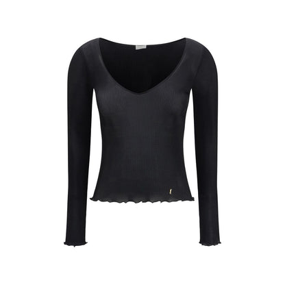 Black Silk Blouse
