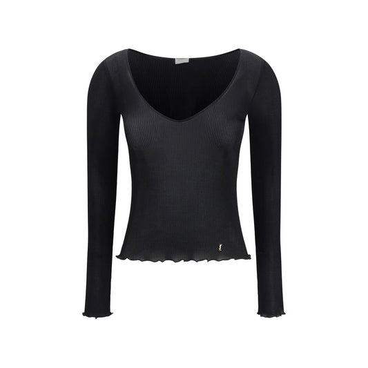 Black Silk Blouse