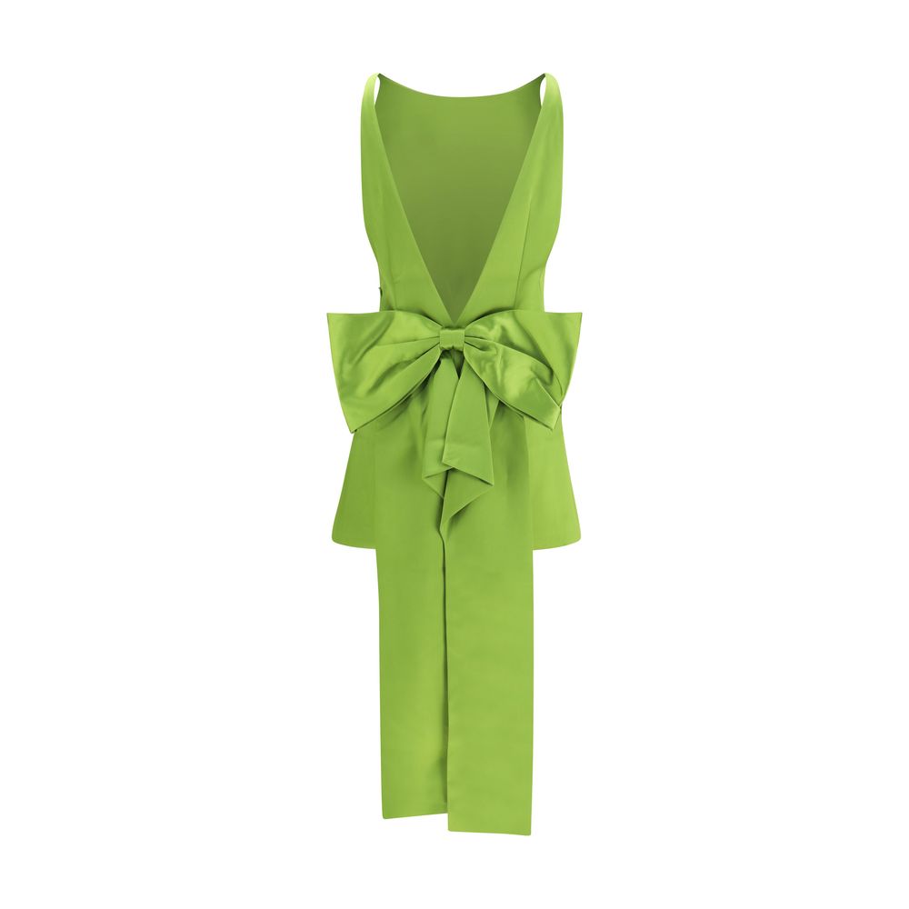 Bicolor Polyester Casual Dress