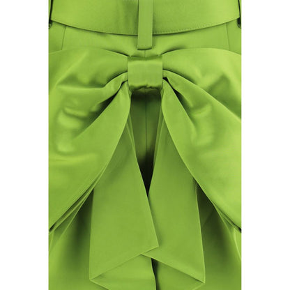 Bicolor Polyester Mini Skirt