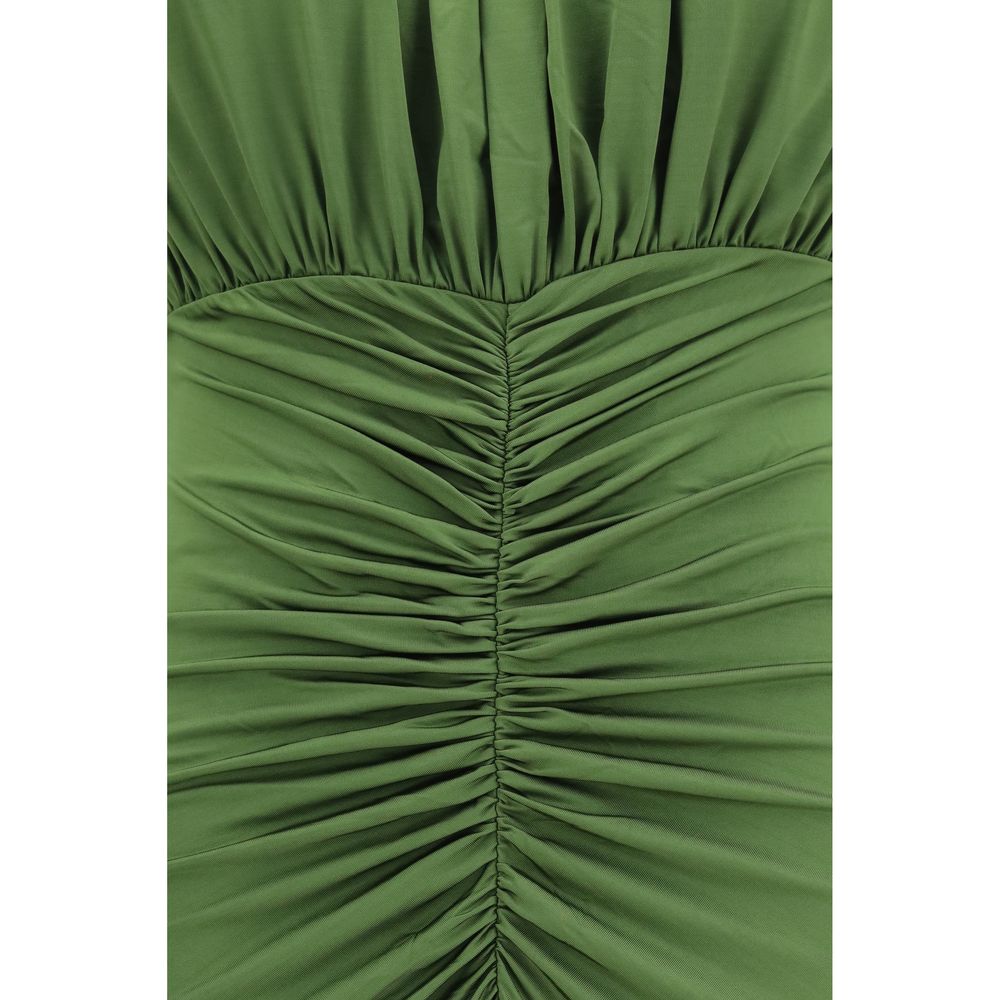 Bicolor Viscose Casual Dress