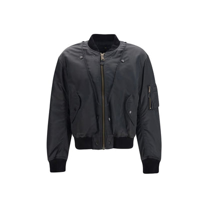 Gray Polyamide Bomber