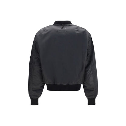 Gray Polyamide Bomber