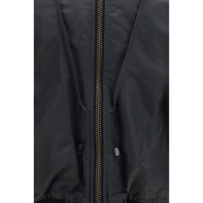 Gray Polyamide Bomber