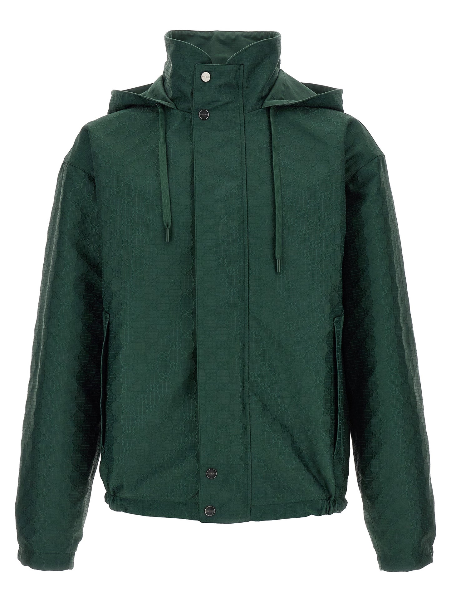 Bicolor Cotton Shell Jacket