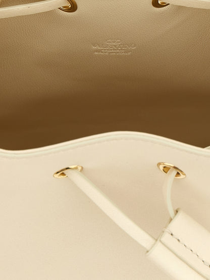 White Lamb Leather Crossbody Bag