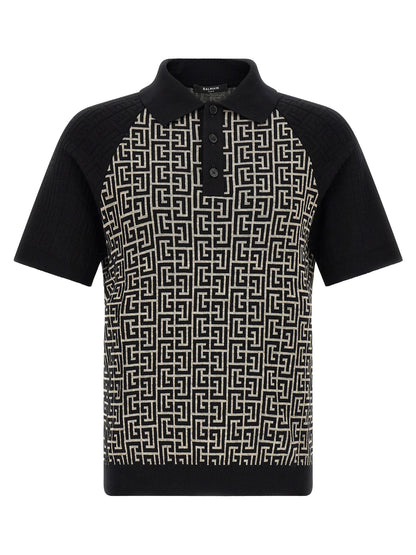 Bicolor Cotton Polo Shirt