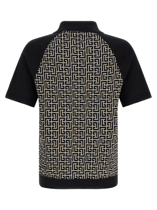 Bicolor Cotton Polo Shirt