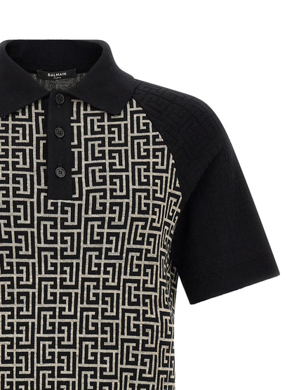 Bicolor Cotton Polo Shirt