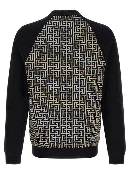 Bicolor Cotton Cardigan