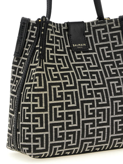 Bicolor Cotton Shoulder Bag