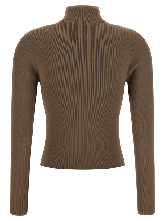 Beige Polyamide Cardigan