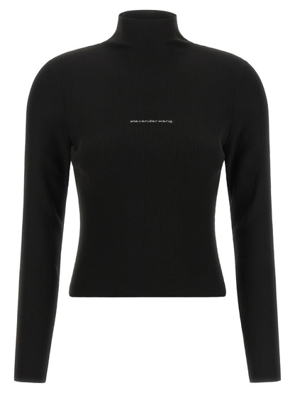 Black Polyamide Cardigan