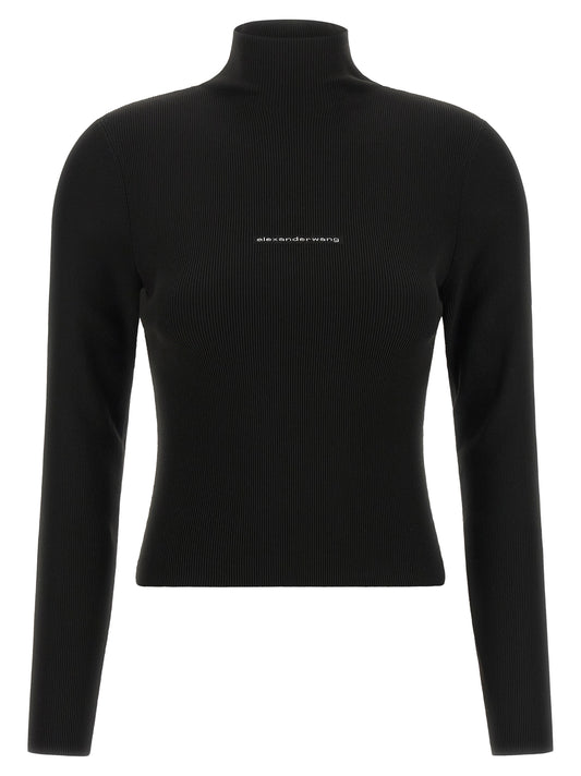 Black Polyamide Cardigan