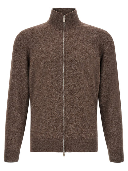 Brown Cashmere Cardigan