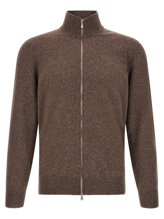 Brown Cashmere Cardigan