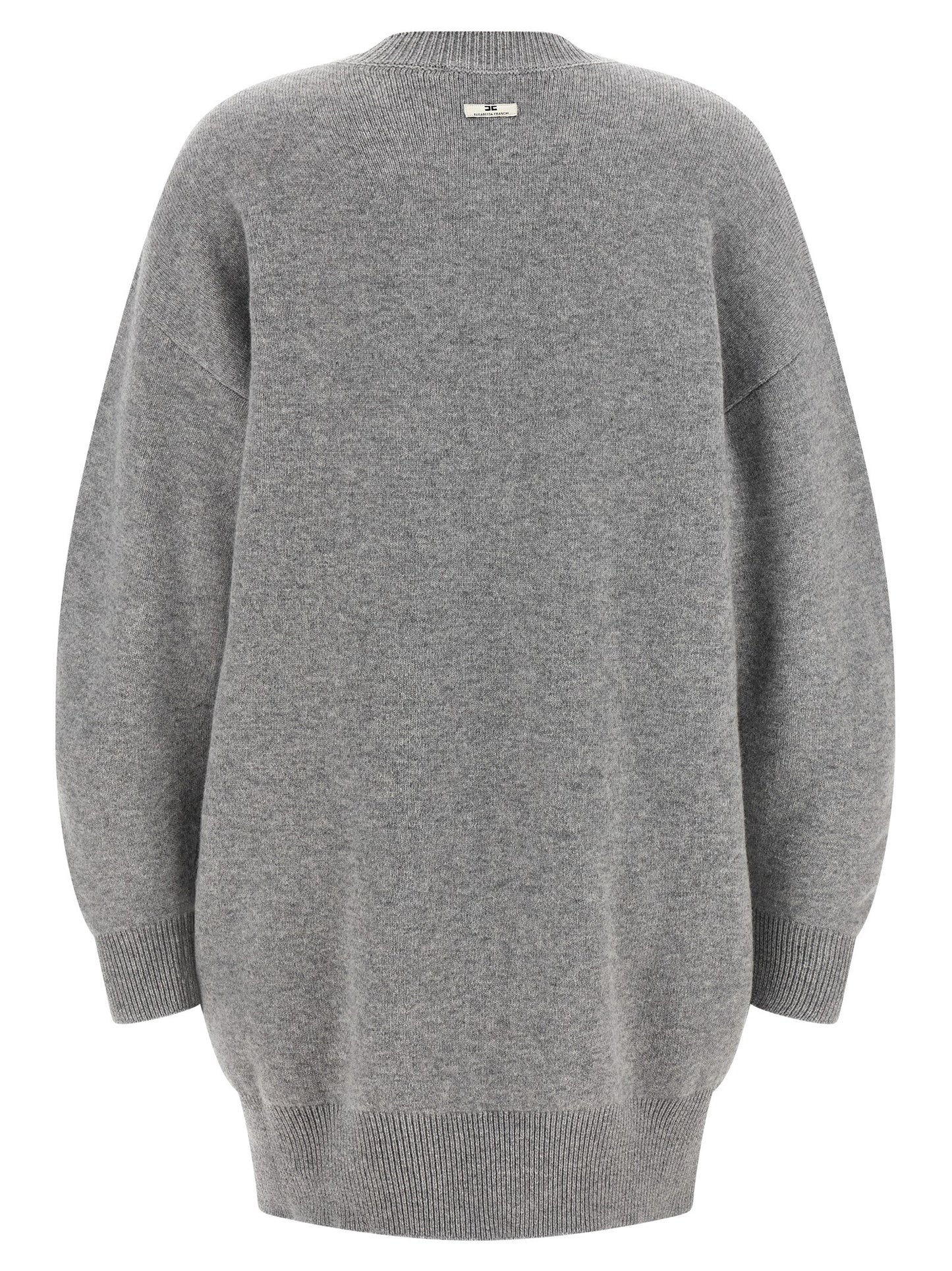 Gray Wool Short Dress
