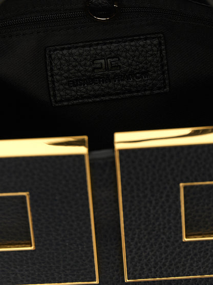 Black Polyester Tote Bag