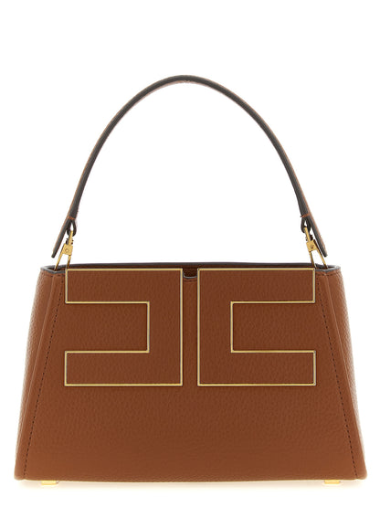 Brown Polyester Handbag