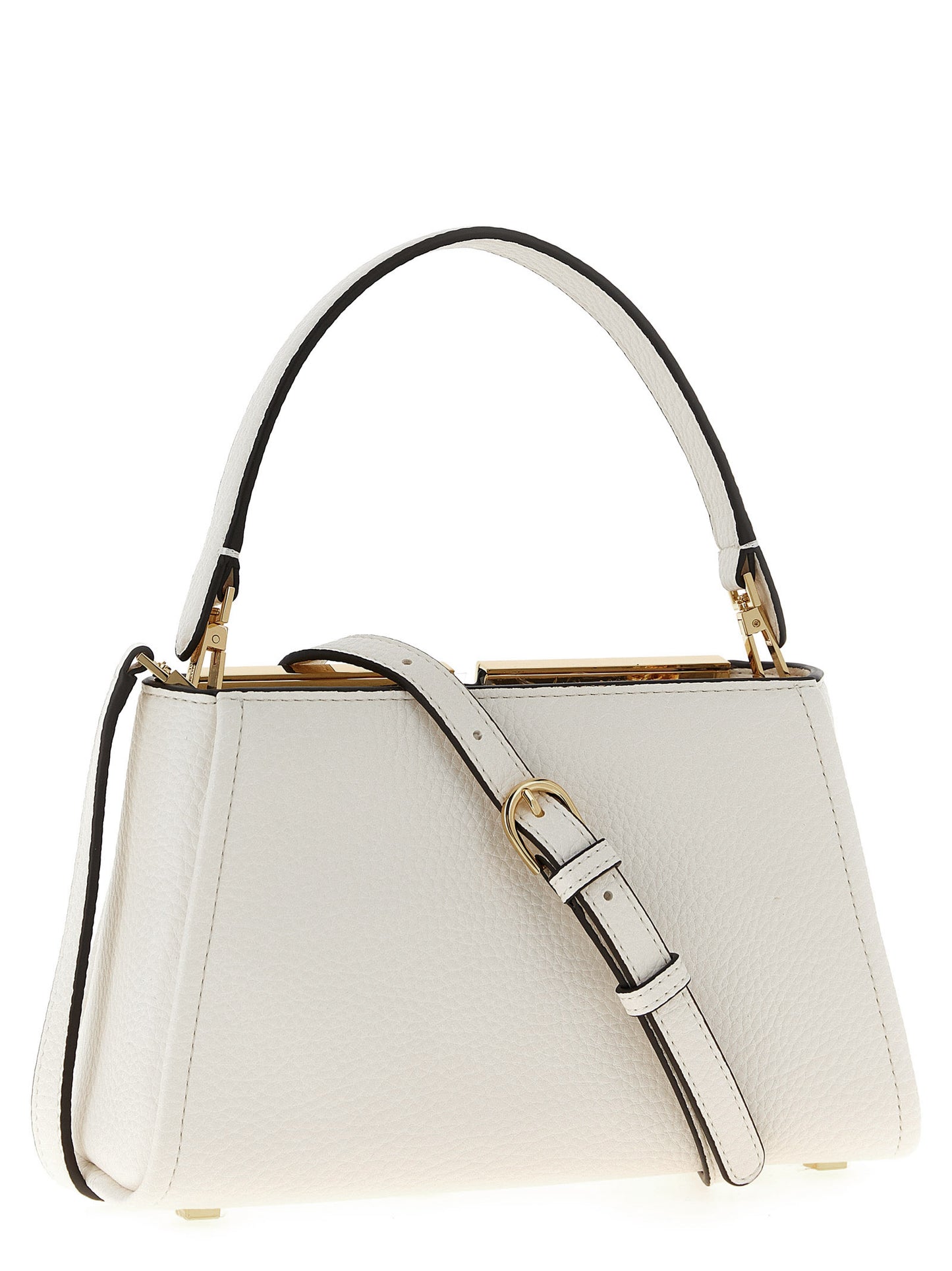 White Polyester Handbag