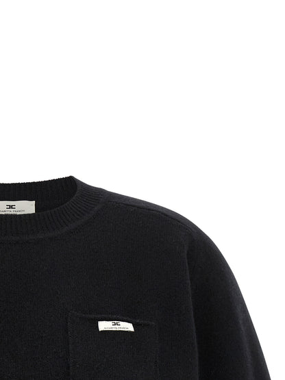 Black Wool Sweatshirt