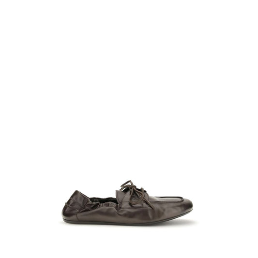Brown Calf Leather Bos Taurus Slip-On Loafers