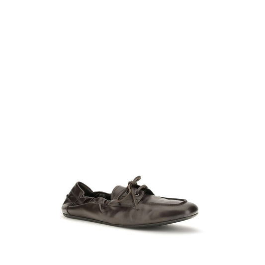 Brown Calf Leather Bos Taurus Slip-On Loafers